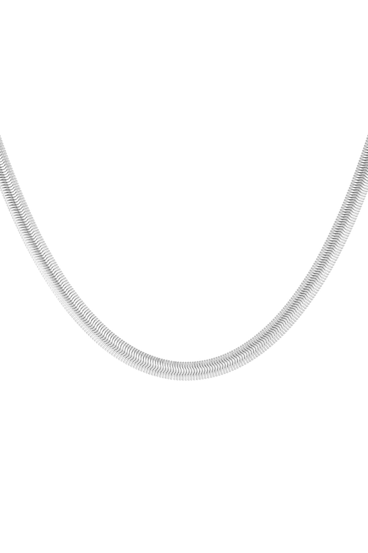 Collana Piatta Silver