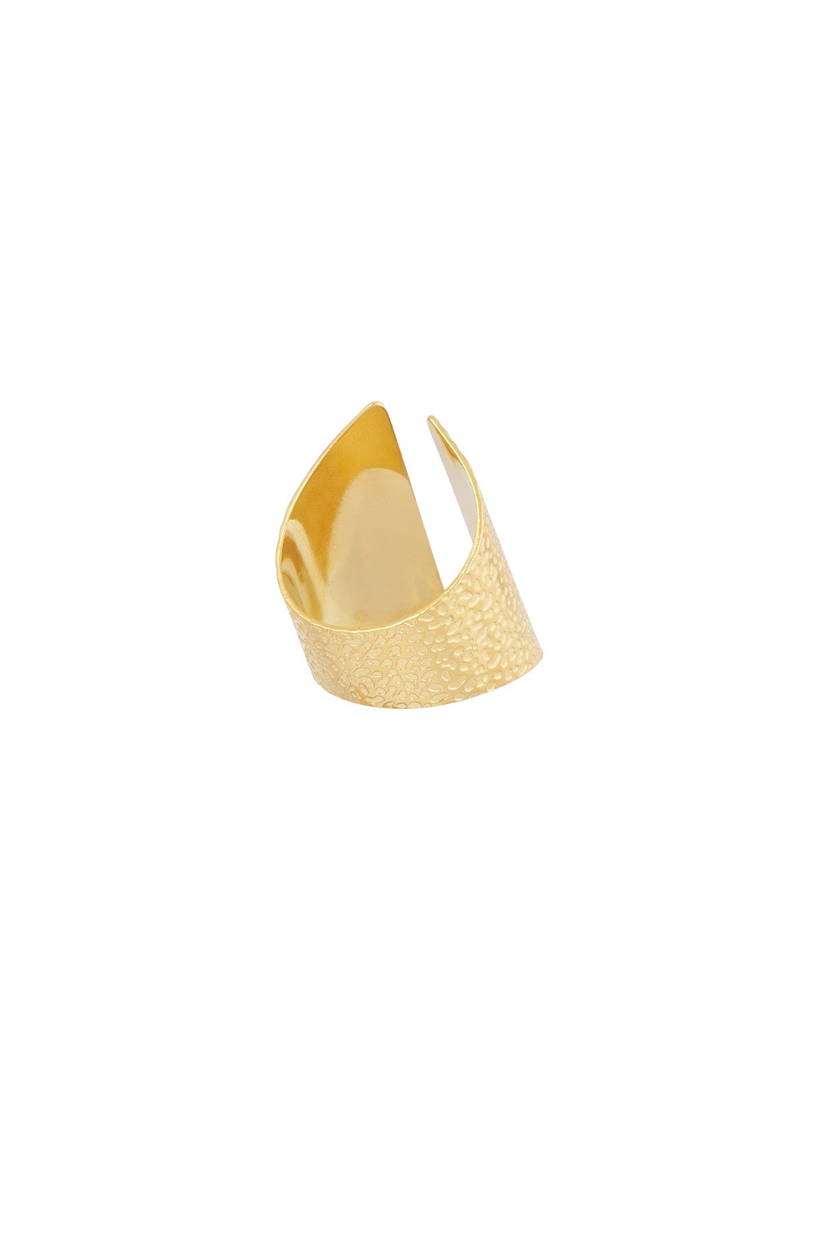 Anello Granulato Gold