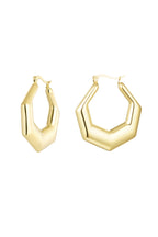 Orecchini Esagonali Gold