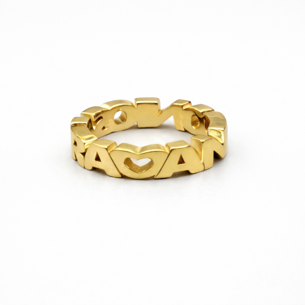 Anello Legame Rettangolare Oro 750