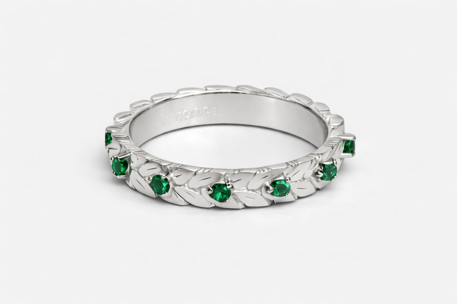 Anello Eternity Corona D’alloro - Argento 925