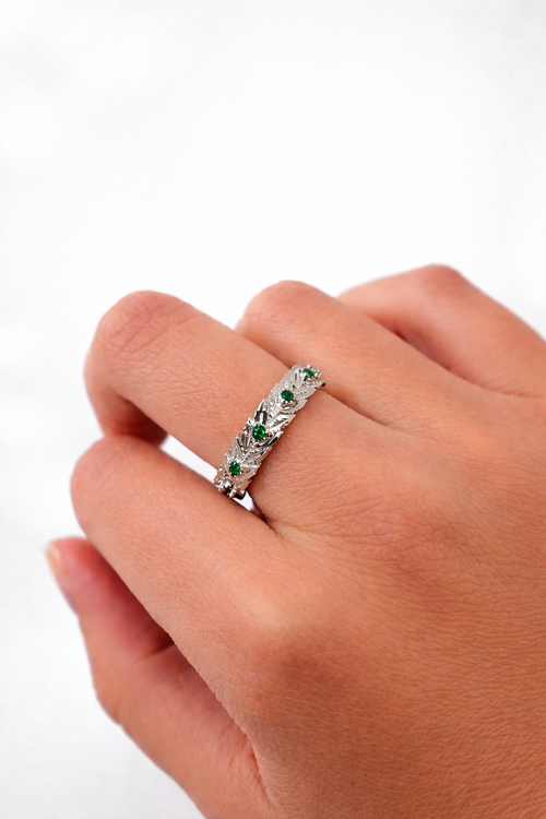 Anello Eternity Corona D’alloro - Argento 925