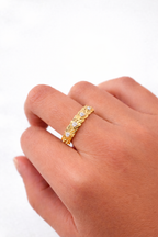 Anello Eternity Corona D’alloro - Oro 750