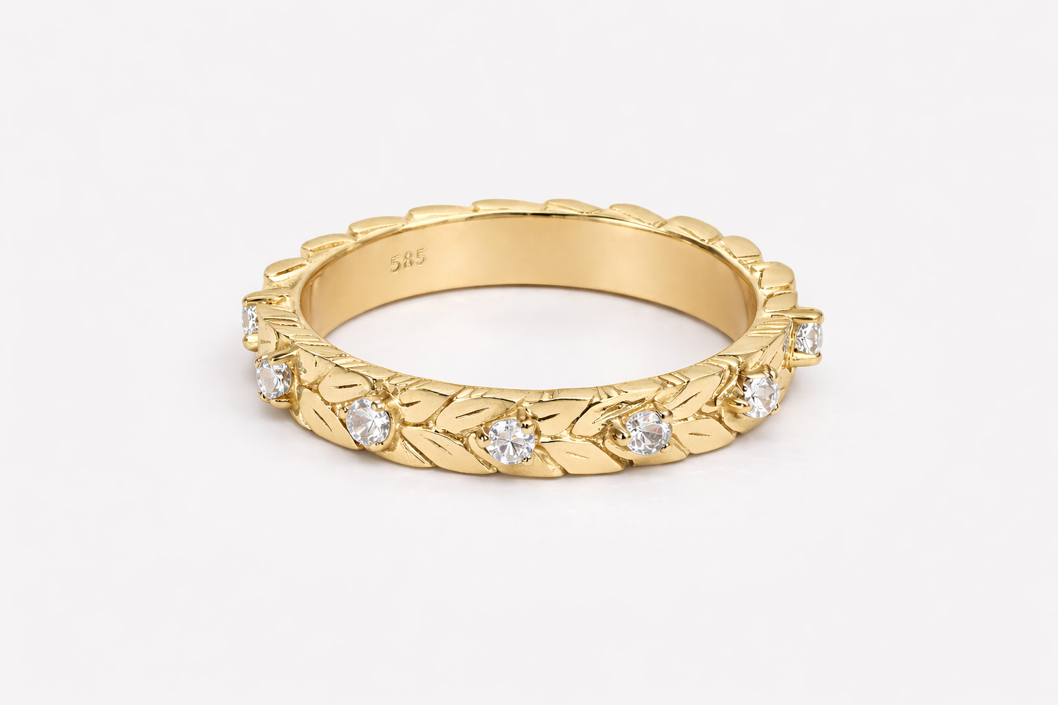 Anello Eternity Corona D’alloro - Argento 925