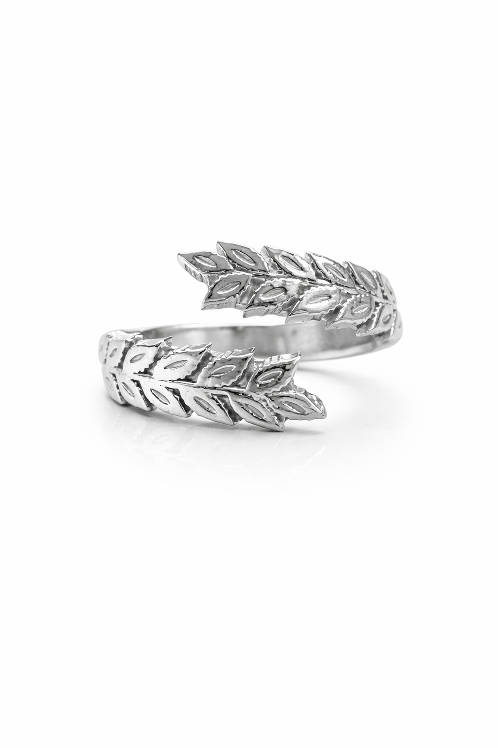 Anello Corona d’Alloro Contrarié – Argento 925 (regolabile)