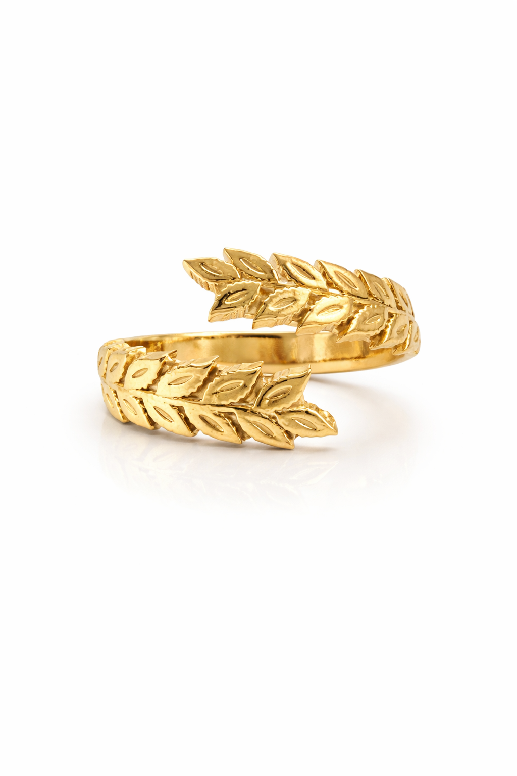 Anello Corona d’Alloro Contrarié – Argento 925 (regolabile)